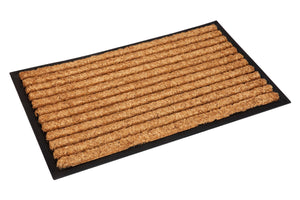 Stripes Rubber Bordered Coir Door Mat - Floorsome - Door Mat