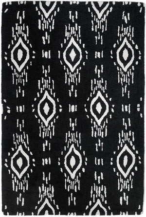 Surah Black And White Tribal P.E.T Indoor Outdoor Rug - Floorsome - Indoor/Outdoor Rugs