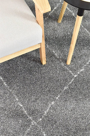 Tango Diamond Grey 74313 690 Shaggy Rug - Floorsome - SHAGGY