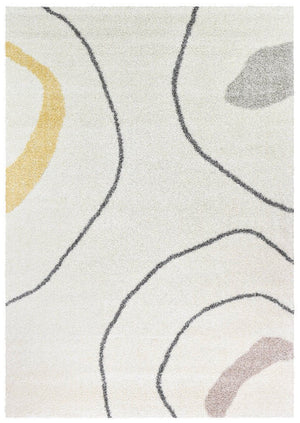 Tango Ripple Cream 74312 060 Shaggy Rug - Floorsome - SHAGGY