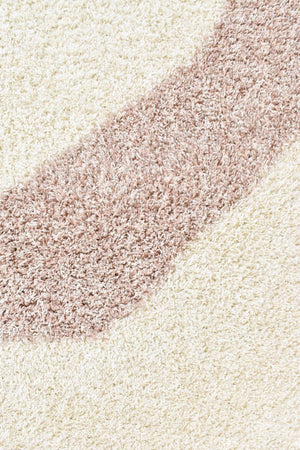 Tango Ripple Cream 74312 060 Shaggy Rug - Floorsome - SHAGGY