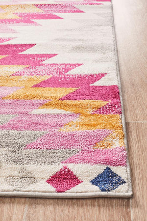 Tanzania Moyowosi Pink Rug - Floorsome - Modern