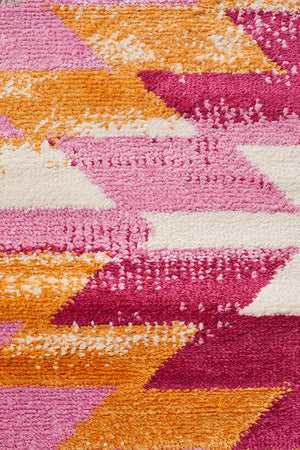 Tanzania Moyowosi Pink Rug - Floorsome - Modern