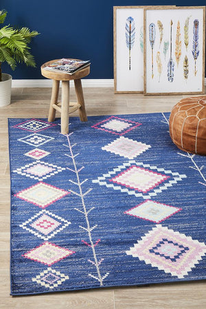 Tanzania Ruaha Navy Rug - Floorsome - Modern