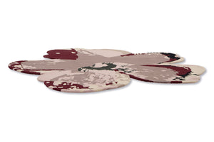 Ted Baker Shaped Magnolia Burgundy Round 162303 - Floorsome - BRINK & CAMPMAN - 2023 COLLECTION