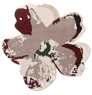 Ted Baker Shaped Magnolia Burgundy Round 162303 - Floorsome - BRINK & CAMPMAN - 2023 COLLECTION