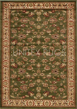 Traditional Floral Design Rug Green - Floorsome - Traditional