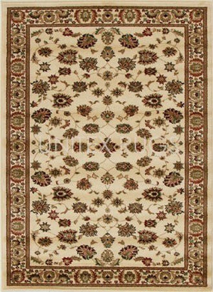 Traditional Floral Design Rug Ivory - Floorsome - Traditional