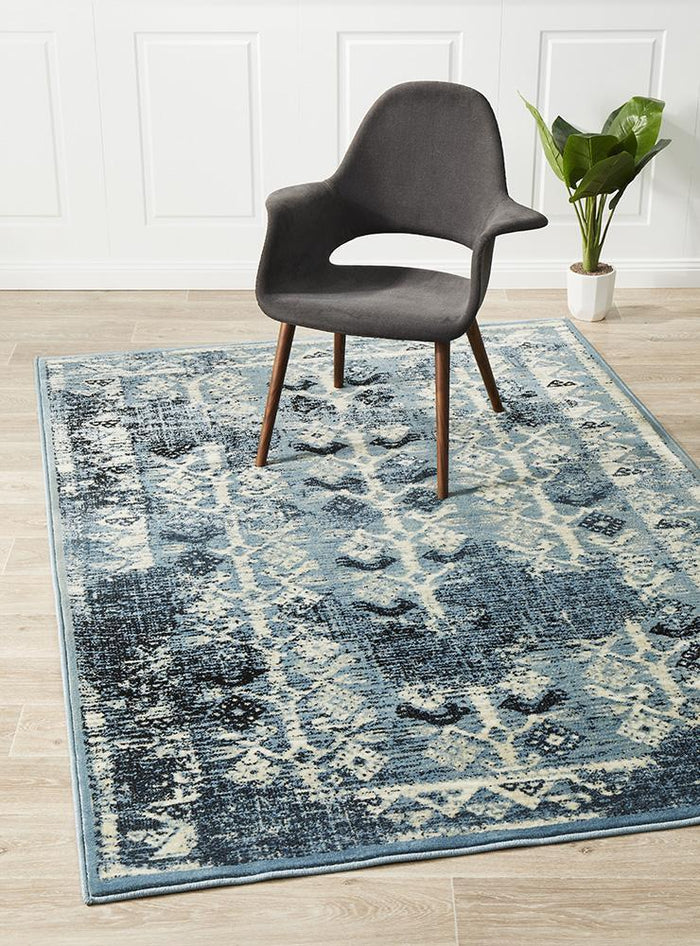 Urdu Tribal Rug Blue