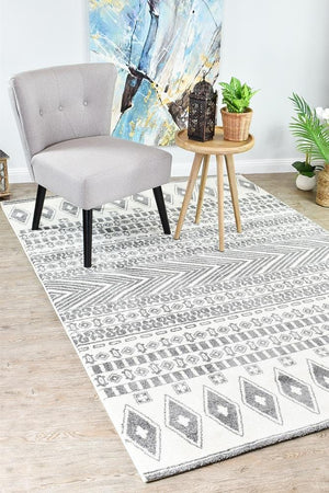 Vision 343 Cream Light Grey Rug - Floorsome - MODERN