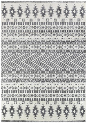 Vision 343 Cream Light Grey Rug - Floorsome - MODERN