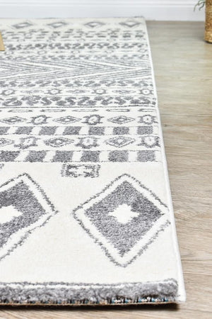 Vision 343 Cream Light Grey Rug - Floorsome - MODERN