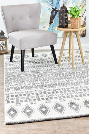 Vision 343 Cream Light Grey Rug - Floorsome - MODERN