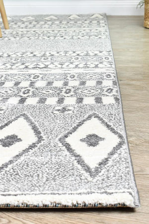 Vision 343 Light Grey Cream Rug - Floorsome - MODERN