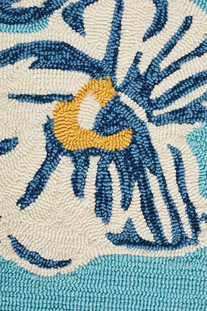 Whimsical Blue Floral Indoor Outdoor Rug - Floorsome - Outdoor