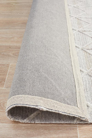 Winter Grey Brush Modern Rug - Floorsome - Modern