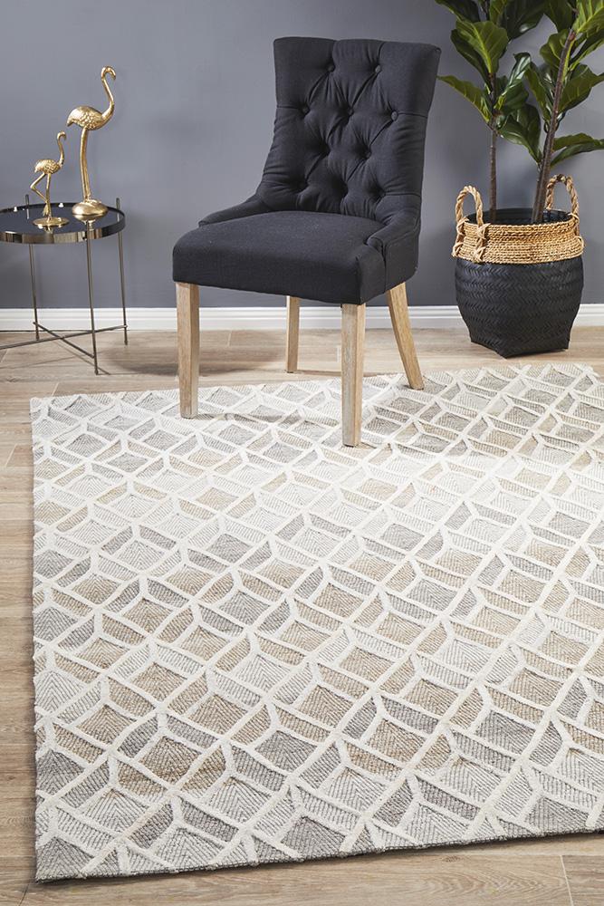 Winter Sand Hills Modern Rug