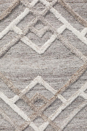 Winter Silver Stream Modern Rug - Floorsome - Modern