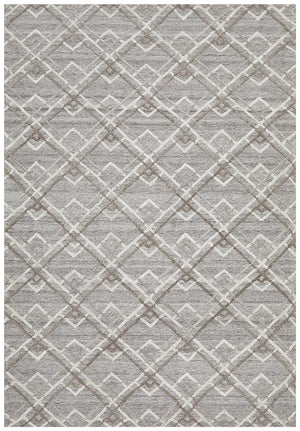 Winter Silver Stream Modern Rug - Floorsome - Modern