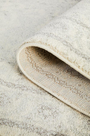 Winter White Transitional Runner Rug - Floorsome - Modern