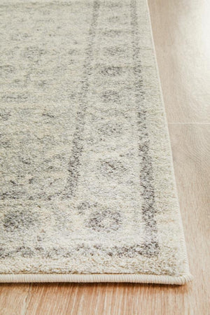 Winter White Transitional Runner Rug - Floorsome - Modern