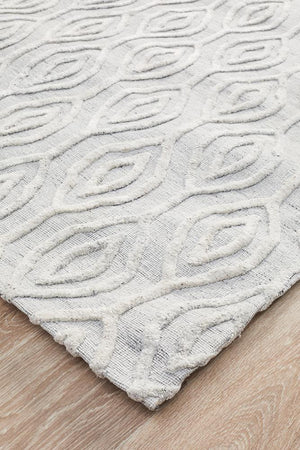 Winter Wish White Modern Rug - Floorsome - Modern