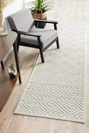 York Alice Natural White Runner Rug - Floorsome - YORK COLLECTION