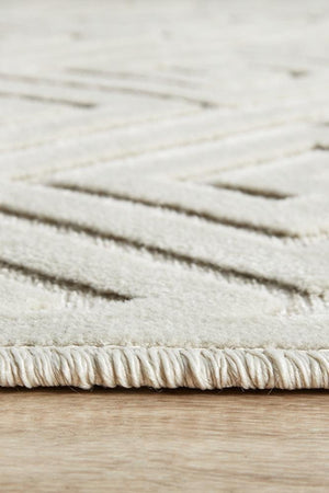 York Alice Natural White Runner Rug - Floorsome - YORK COLLECTION