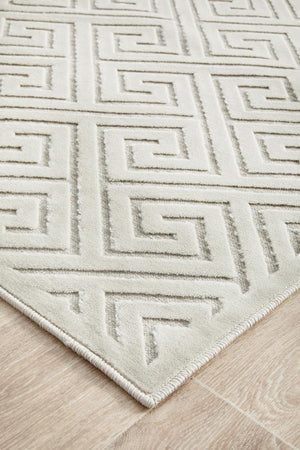 York Alice Natural White Runner Rug - Floorsome - YORK COLLECTION