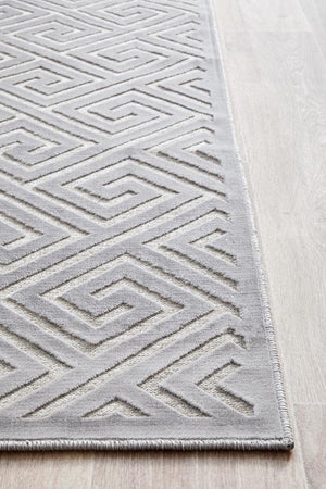 York Alice Silver Runner Rug - Floorsome - YORK COLLECTION