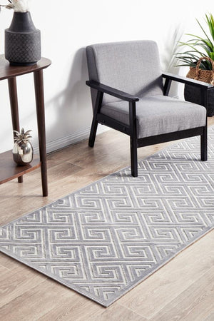 York Alice Silver Runner Rug - Floorsome - YORK COLLECTION