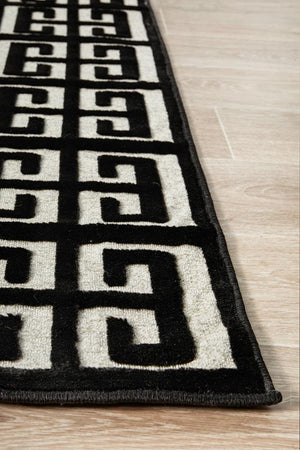 York Brenda Black & Gold Rug - Floorsome - YORK COLLECTION