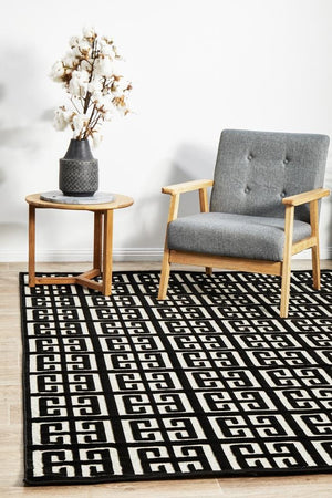 York Brenda Black & Gold Rug - Floorsome - YORK COLLECTION