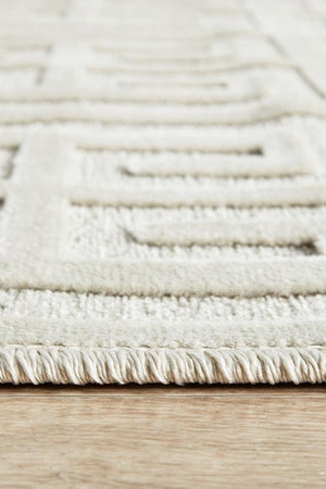 York Brenda Natural White Runner Rug - Floorsome - YORK COLLECTION