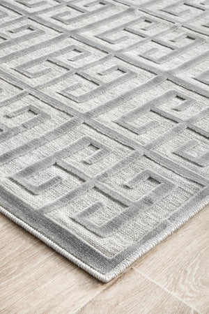 York Brenda Silver Runner Rug - Floorsome - YORK COLLECTION