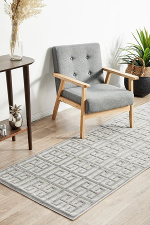 York Brenda Silver Runner Rug - Floorsome - YORK COLLECTION