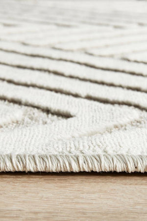 York Cindy Natural White Runner Rug - Floorsome - YORK COLLECTION