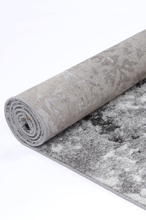 Yuzil Dark Grey Transitional Rug - Floorsome - Rug