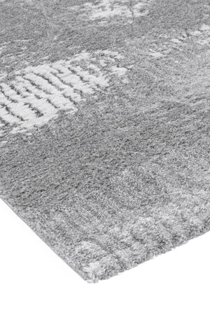 Yuzil Grey Abstract Rug - Floorsome - Rug