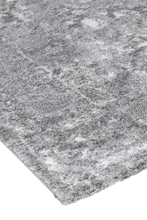 Yuzil Grey Floral Rug - Floorsome - Rug