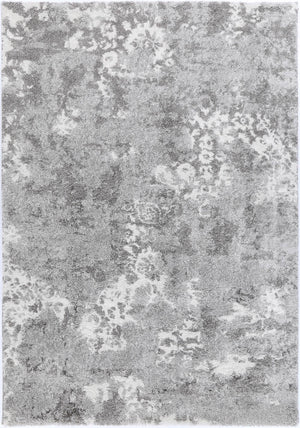 Yuzil Grey Transitional Floral Rug - Floorsome - Rug