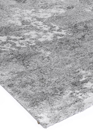 Yuzil Grey Transitional Floral Rug - Floorsome - Rug