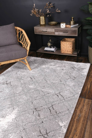 Yuzil Grey Transitional Rug - Floorsome - Rug