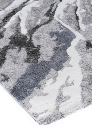 Yuzil Multi Abstract Wave Rug - Floorsome - Rug