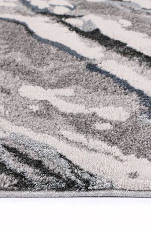 Yuzil Multi Abstract Wave Rug - Floorsome - Rug