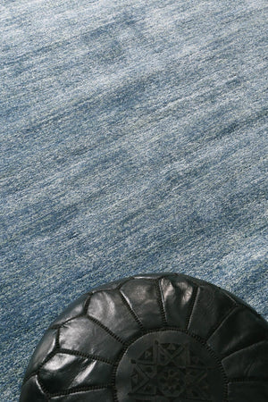 Zarin Solid Blue Modern Rug - Floorsome - 