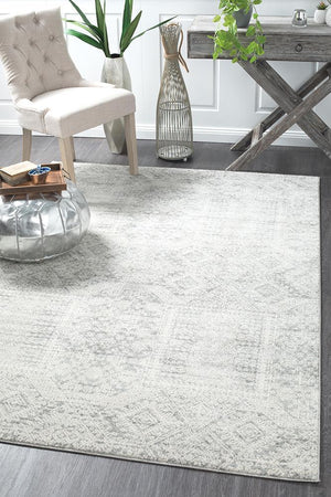 Zelda Silver Grey Rug - Floorsome - Modern