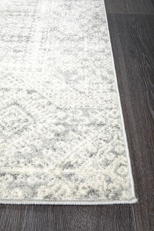 Zelda Silver Grey Runner Rug - Floorsome - Modern