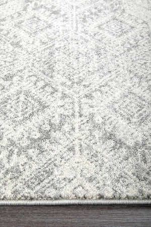 Zelda Silver Grey Runner Rug - Floorsome - Modern