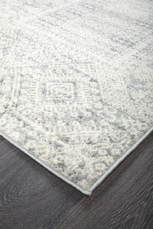 Zelda Silver Grey Runner Rug - Floorsome - Modern